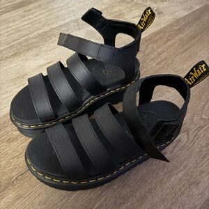 Dr. Martens Black Multi-Strap Sandals